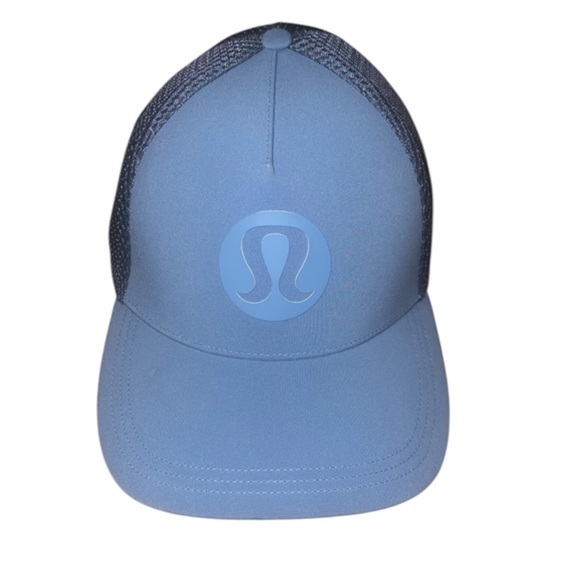 {EUC Lululemon Trucker Hat Logo Men’s in Utility Blue/ Iron Blue Large/X-Large} - Picture 1 of 5